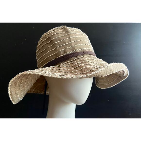 SCALA Sage/Cream Packable Floppy Hat sz OS - Picture 4 of 6